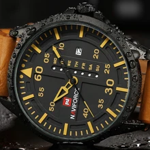Naviforce люксовый бренд мужчины военный часы мужские кварцевые часы дата человек кожаный ремешок наручные спортивные часы relogio masculino
