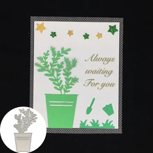 Flower Pot Template And Get Free Shipping On Aliexpress Estel Flower Plant Pot Metal Cutting S Cut Diy Sbook Paper Craft Card Al Embossing Stencils