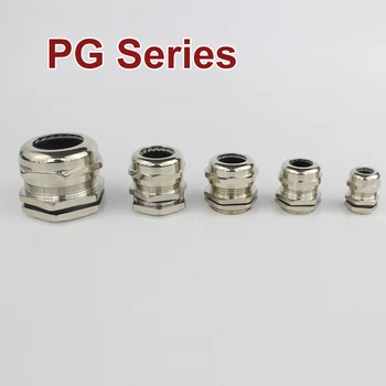 

1 piece PG7 PG9 PG11 PG13.5 PG16 Nickel Brass Metal IP68 Waterproof Cable Glands Connector Wire