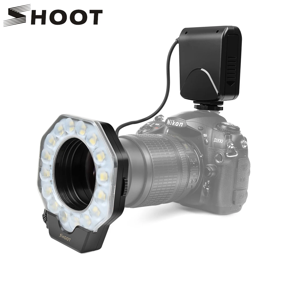 SHOOT for Digtal Camera Led Macro Ring Flash Light for