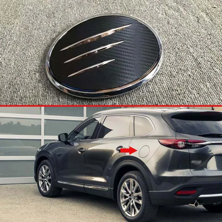 

For Mazda CX-9 CX9 2017 2018 2019 Decorate Accessories fuel tank cap cover car-styling trim oil fuel cap protective