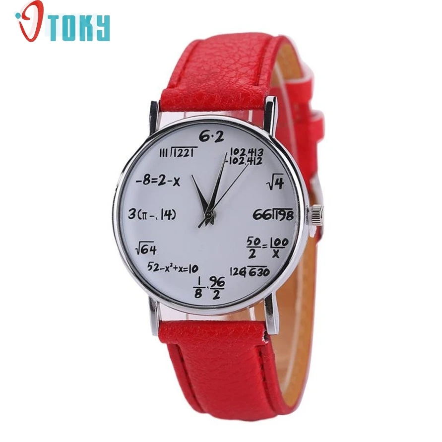 

OTOKY Willby Math Caculation Printed Students Big Dial Quartz Wrist Watch Gift 161212 Drop Shipping
