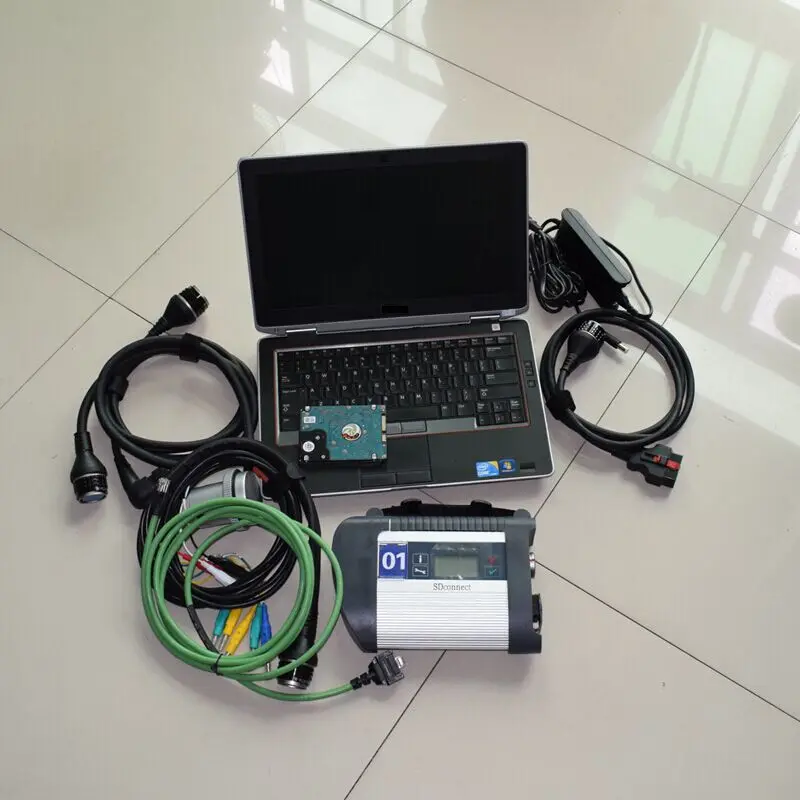 #*Cheap mb star c4 sd connect with 2019.12 software with e6320 laptop cpu i5 ram 4g mb star c4 sd connect c4 diagnostic tool