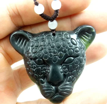 

Natural stone Quartz crystal Chinese stone hand-carved statue of Leopard amulet Pendant for diy Jewelry making necklace