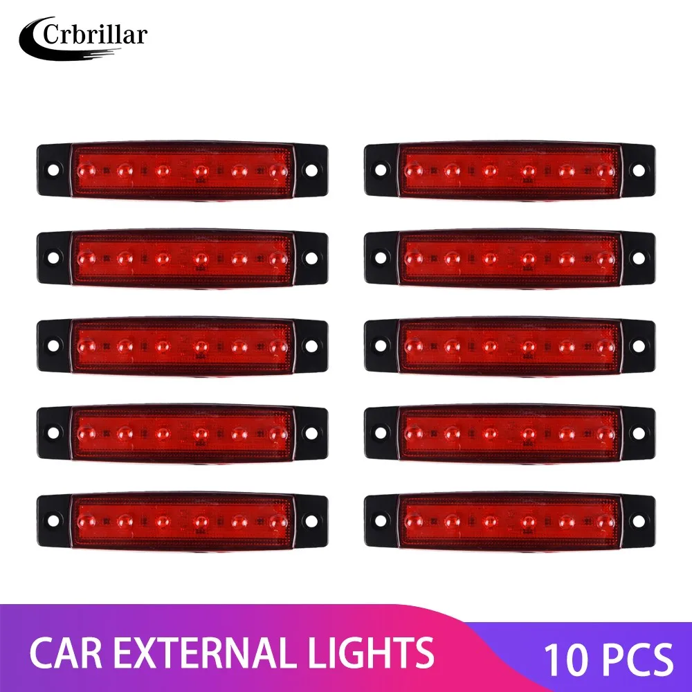 

Car External Light LED 12V 24V 6 SMD LED Auto Car Bus Truck Lorry Side Marker Indicator Led Trailer Light Warning Rear Side Lamp