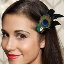 Модные Горячий стиль; Новинка; в стиле ретро; простое натуральное павлинье перо невесты на каблуках со стразами, Свадебные Заколки игла для волос зажим, аксессуар для волос 40