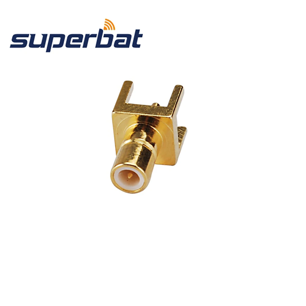 Superbat 10 шт. SMB сквозное отверстие для гнезда печатной платы с паяльной клеммой RF
