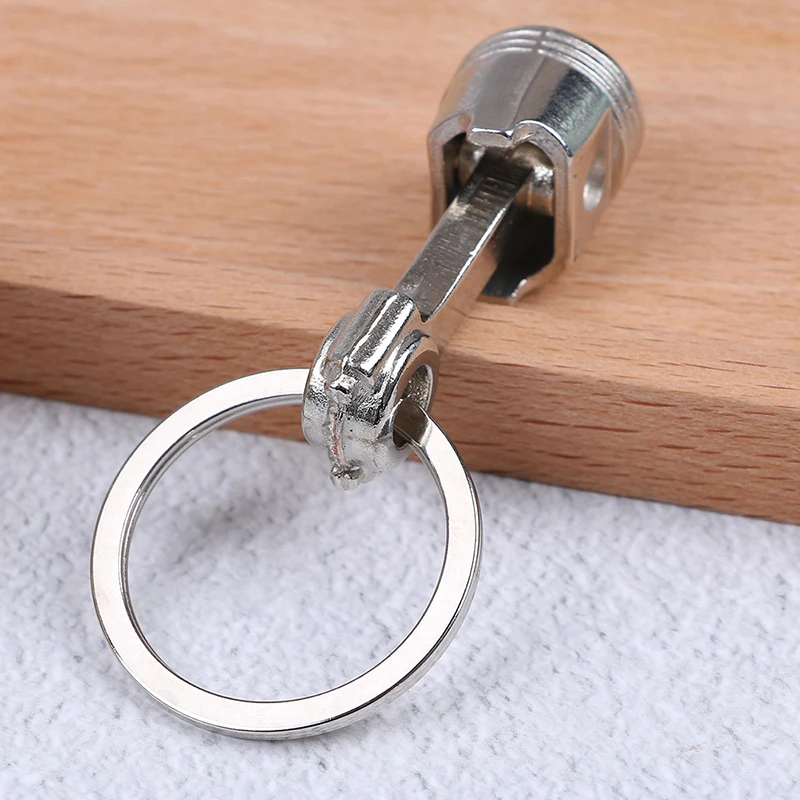 Keychain Metal Piston Keychain Car Styling Keyfob Engine Fob Key Chain