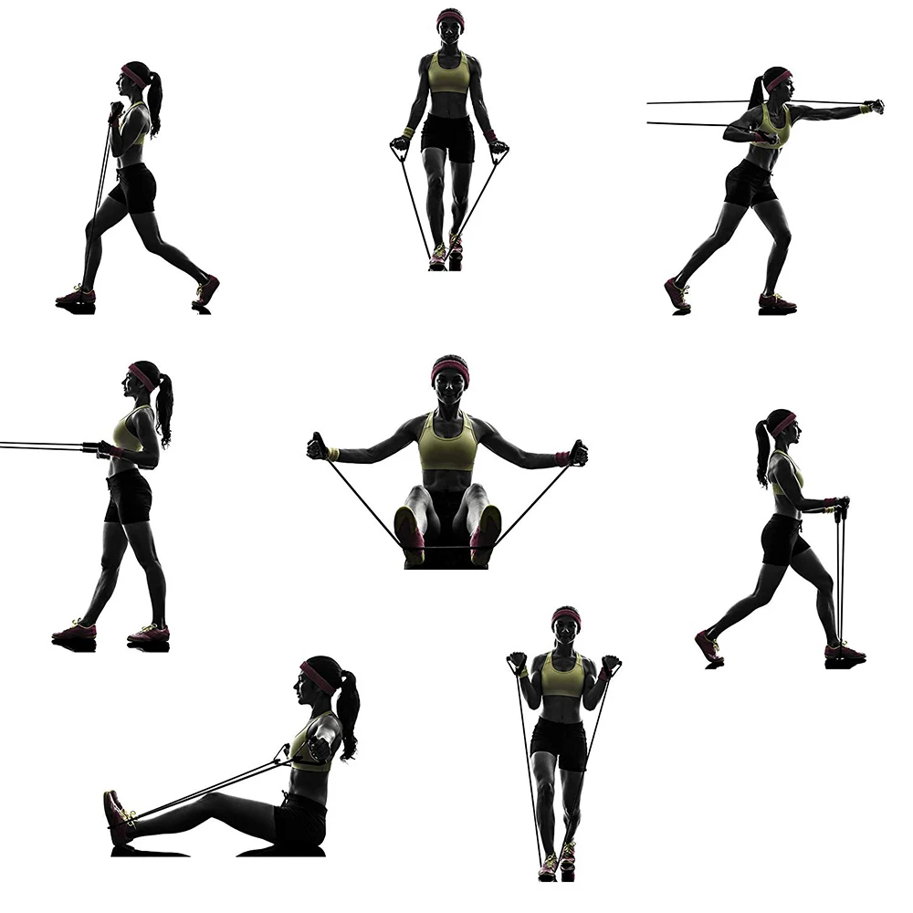 Эспандер для йоги фитнеса тренировок с ручками|Эспандеры| |