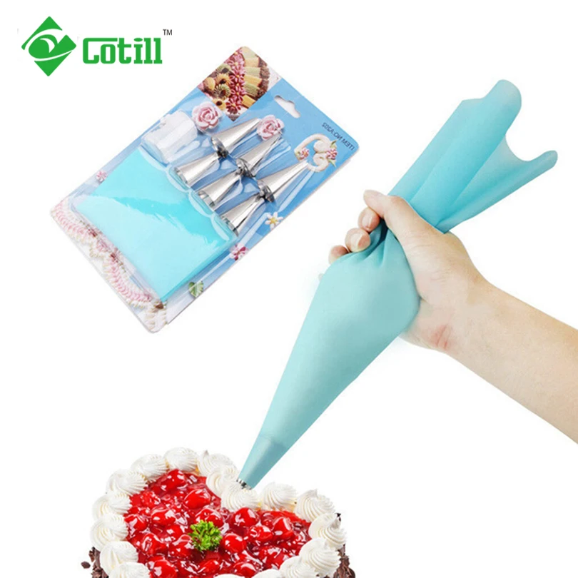 Pastry Bag Cake Decorating Tools Dessert Decorator Stainless Steel Icing Piping Cream Fondant
