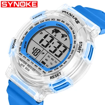 

SYNOKE Children Watch LED Digital Sports Relojes Mujer Boys Girls Fashion Kids Cartoon Waterproof Relogio Feminino 2019