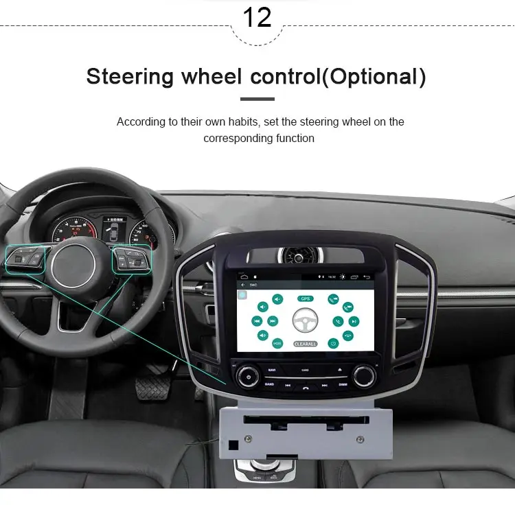 Best JDASTON Android 9.1 Car DVD Player For Opel Vauxhall Holden Insignia 2014- 2017 Din Car Radio GPS Navigation Multimedia Stereo 13