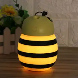 Пчелиный увлажнитель воздуха очиститель воздуха ароматерапия эфирное светодиодный масло диффузор светодиодный ночник
