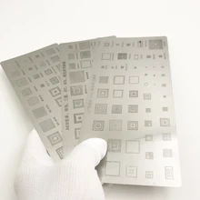 High quality 3pcs universal BGA Stencils for MTK Samsung HTC Huawei Android  Directly Heated BGA Reballing Stencils Kit