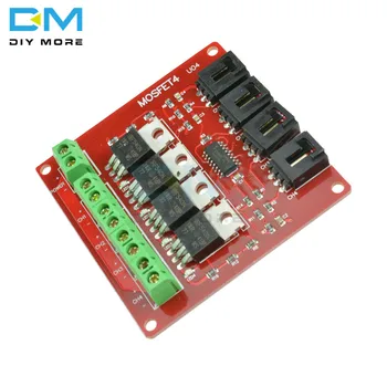 

Four Channel 4 Route MOSFET Button IRF540 V4.0+ MOSFET Switch Module For Arduino Used to Control DC Circuit 4 Channel DIY Kit
