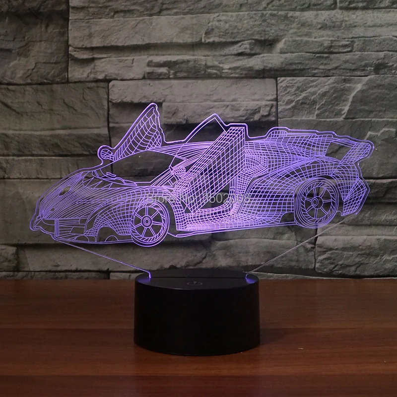 3d формы автомобиля красочные ночные огни 7 видов цветов как клуб выпускные подарок или комнату hotel лампы украшения