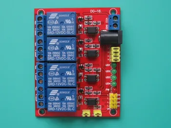 

Free Shipping! 1pc 4-channel 12V Relay Module opto-isolated PLC control