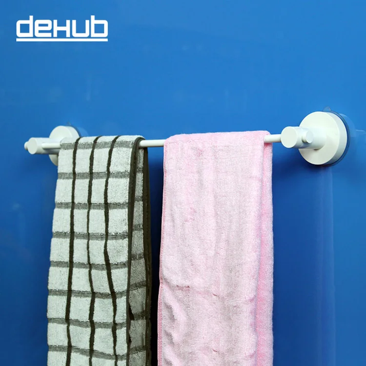 Dehub Suction Cup Stainless Towel Bar 53cm Single Towel Bars Bathroom