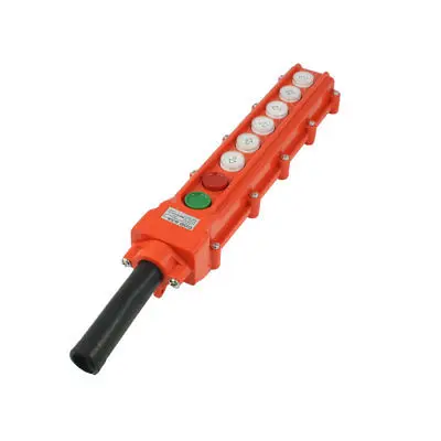 

Rain Proof Crane Hoist 6 Way Push Button Switch Control Station Up Down COB-63A