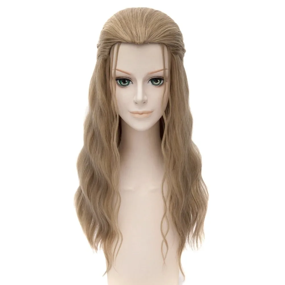 

Avengers Movie Assemble Thor Wig Men's Adult Blonde Culy Cosplay Costume Wig With Tied Braid Hair