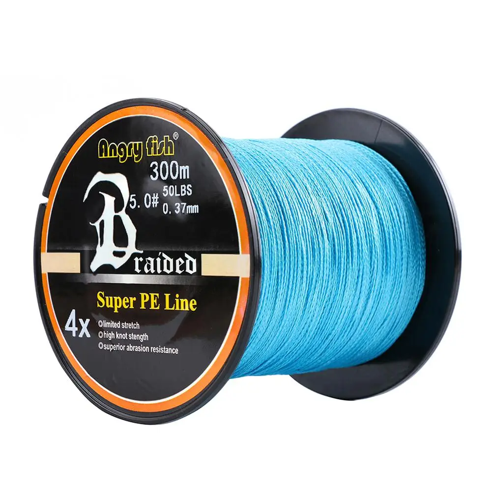 

Professional 300m/328yds 4 Braid Single Color Fishing Line - Blue
