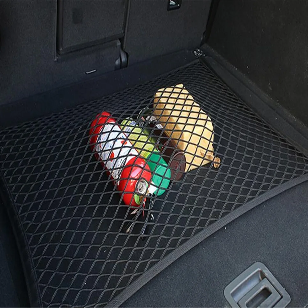  4 Hook 60*80 cm Car Universal Trunk Cargo Net Mesh Storage Organizer For Land Rover LR4 LR3 LR2 Ran