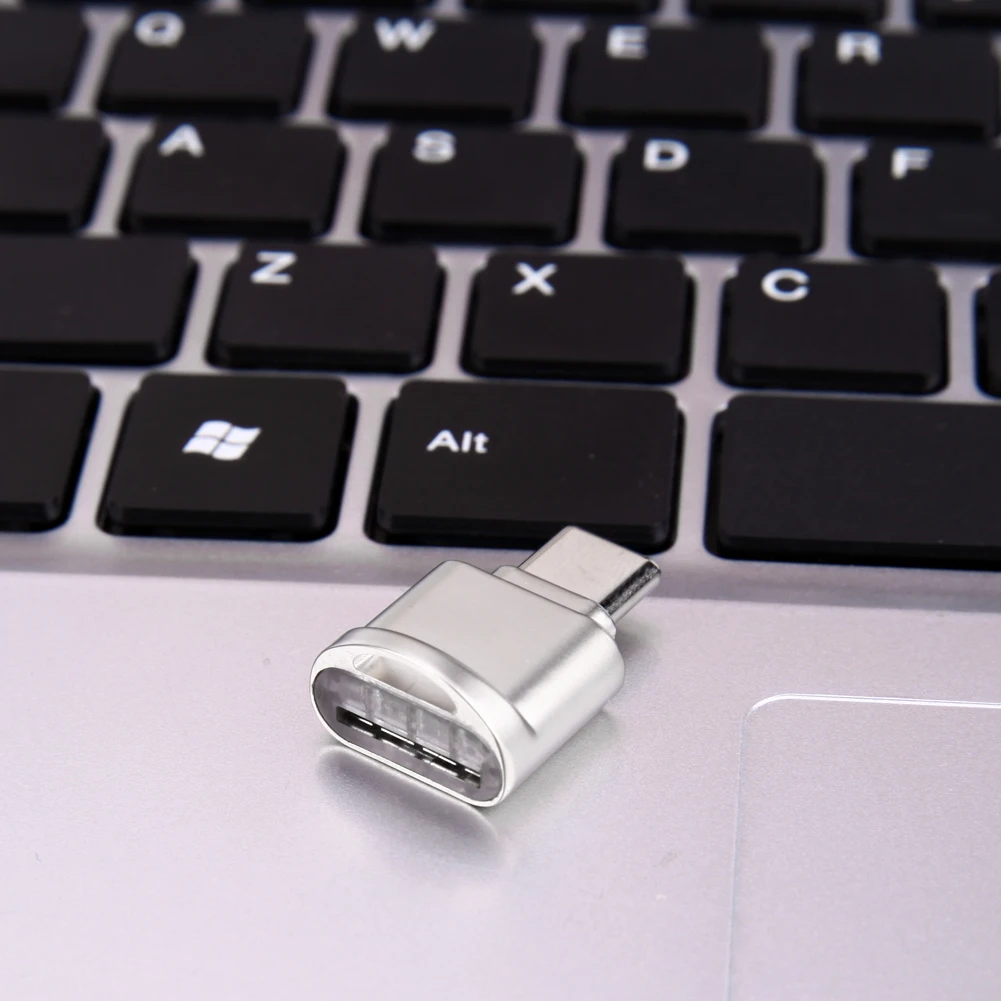 Металлический кардридер Mini Type C портативный USB Micro SD TF OTG внешний для телефона|otg