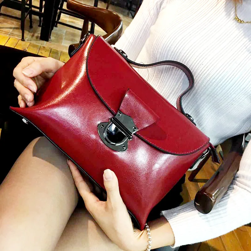 Винтажная женская сумка-тоут из натуральной кожи в европейском стиле, роскошная классическая дизайнерская женская сумка-мессенджер из коровьей кожи