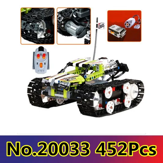 

CX Compatible Lego with 42065 20033 452pcs RC Track Remote-control Race Car building blocks Bricks figure toys for children