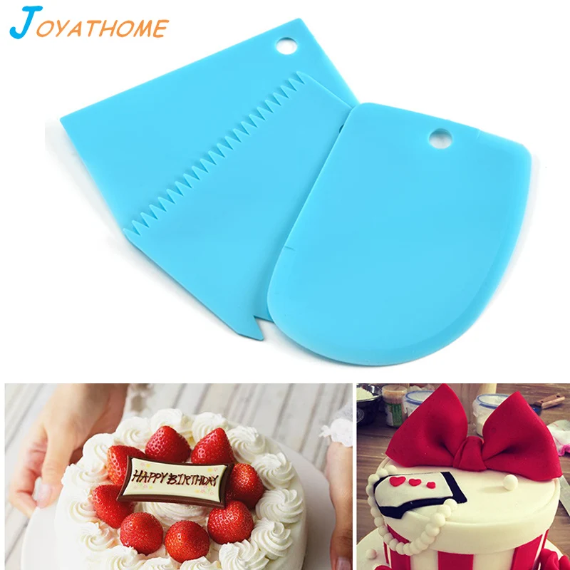 

3pcs/Set Cake Cream Scrapers Cake Decorating Cake Edge Scraper Baking Spatulas Irregular Teeth Edge Baking Tools for Cakes