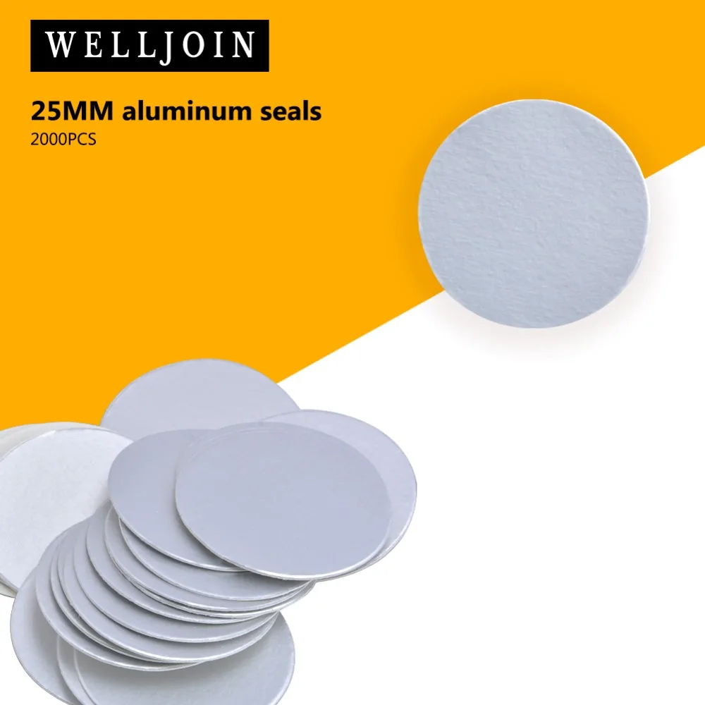 

For induction sealing 25mm plactic laminated aluminum foil lid liners 2000pcs