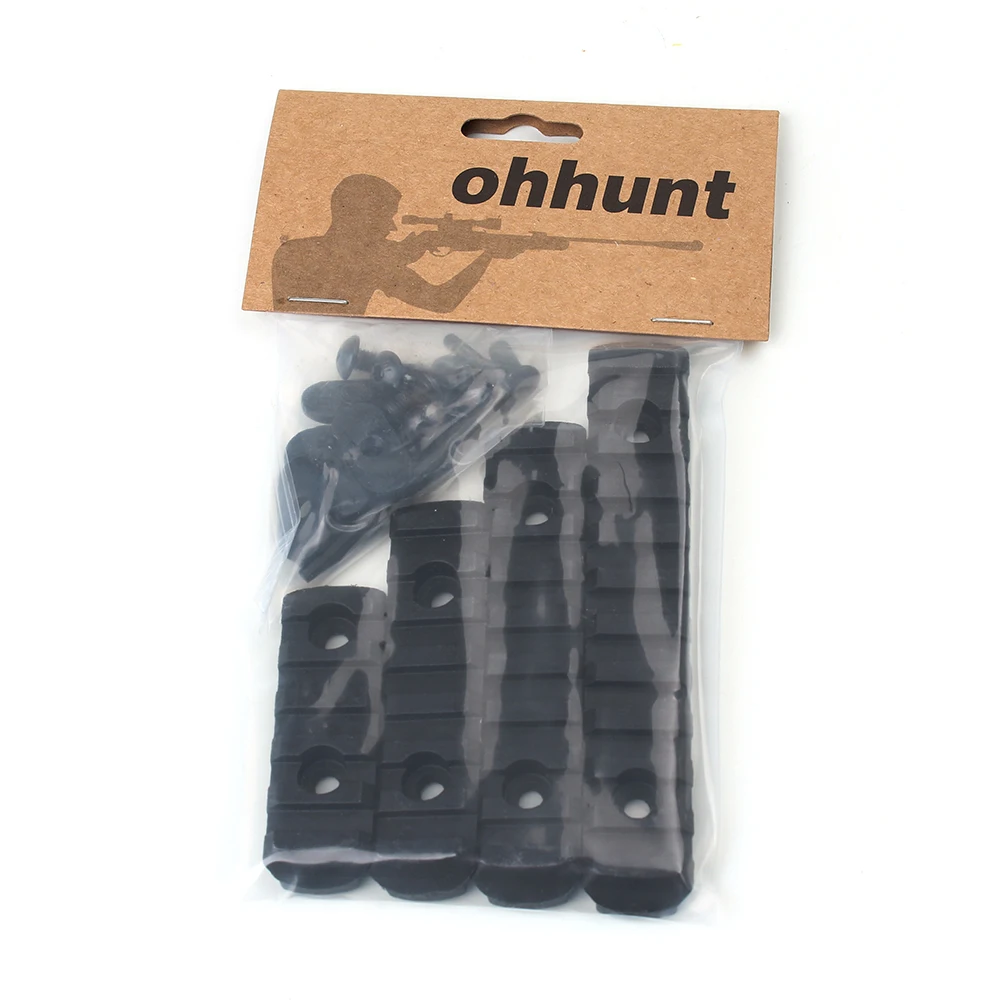 Ohhunt тактический АР 15 винтовка Handguard Вивер Пикатинни крепления 4 шт. устанавливает многоцелевой полимера L5 L4 L3 L2 размеры