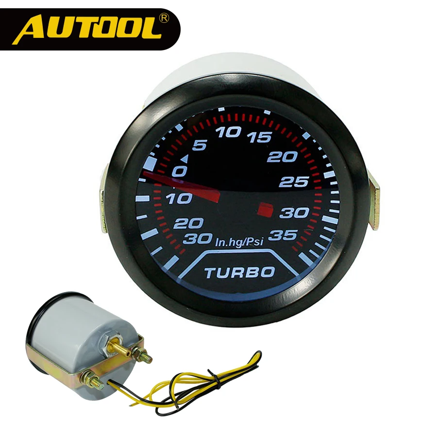 

Auto Turbo Boost Gauge Set 0-30in.Hg 0-35PSI Digital Pointer Display 52mm Vacuum Press Meter Car DIY Modification Turbo Boost