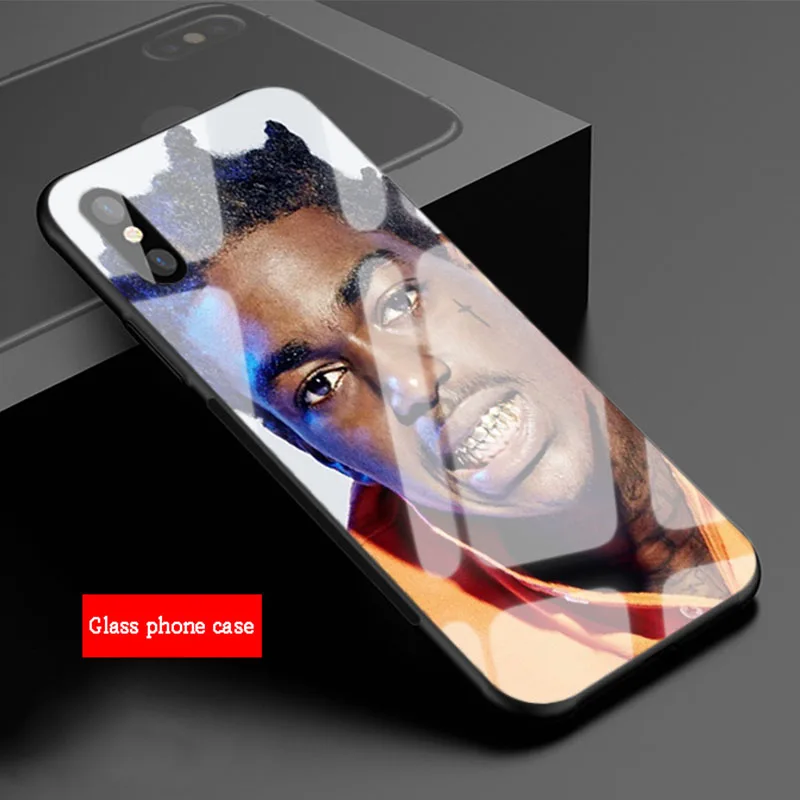 cute iphone 8 cases Kodak Black Song Tempered Glass Phone Case For iPhone 6 6plus 7 plus 8 8plus 5 5S 5C SE For iPhone X XS XR XS Max iphone 7 plus case