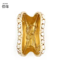 XIYUAN/ Роскошные Брендовые женские свадебные сумки на плечо с драгоценными камнями черного/золотого/серебряного цвета, женские сумки через плечо для девочек