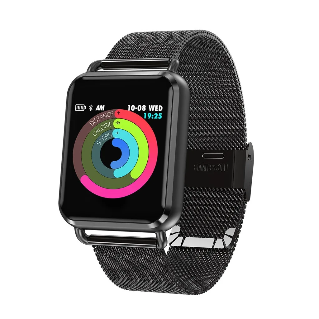 Q3 Смарт-часы Водонепроницаемый крови кислородом Давление Шагомер Спорт Smartwatch Смарт часы Relogio Android телефон SmartWatch для IOS