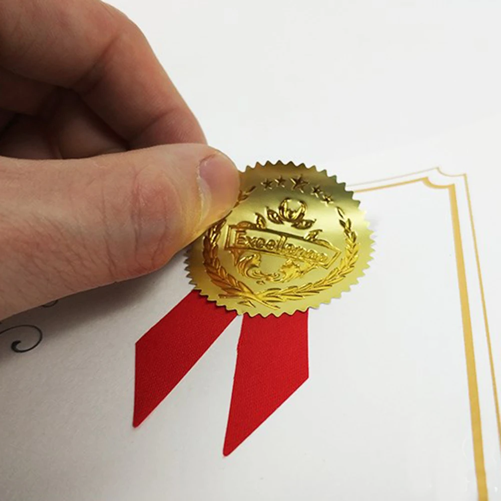 

100pcs Sticker for Name Card Letterhead Setting Wedding Envelope for Embossing Customize Embossing Stamp Personalized