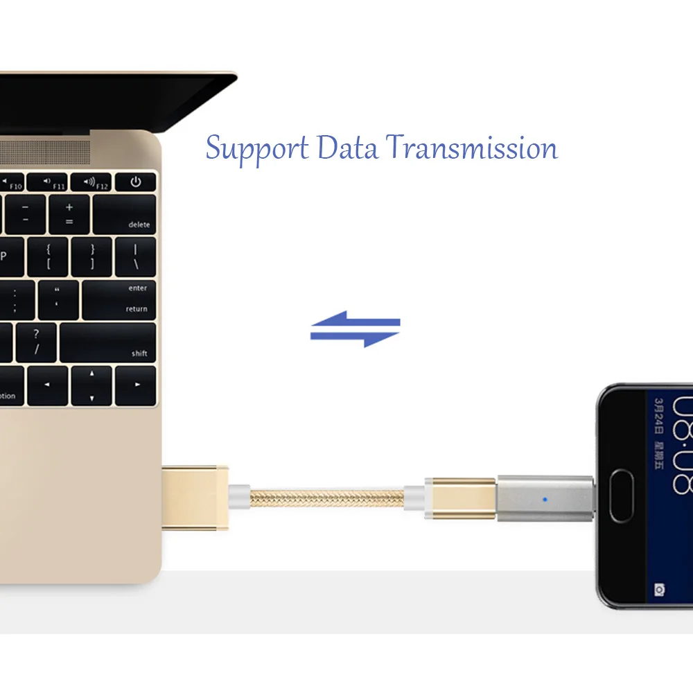 Для Lightning/3,5 мм магнитный USB Micro Female to type C Micro Male соединитель конвертер данных USB-C Android Phone Adapter