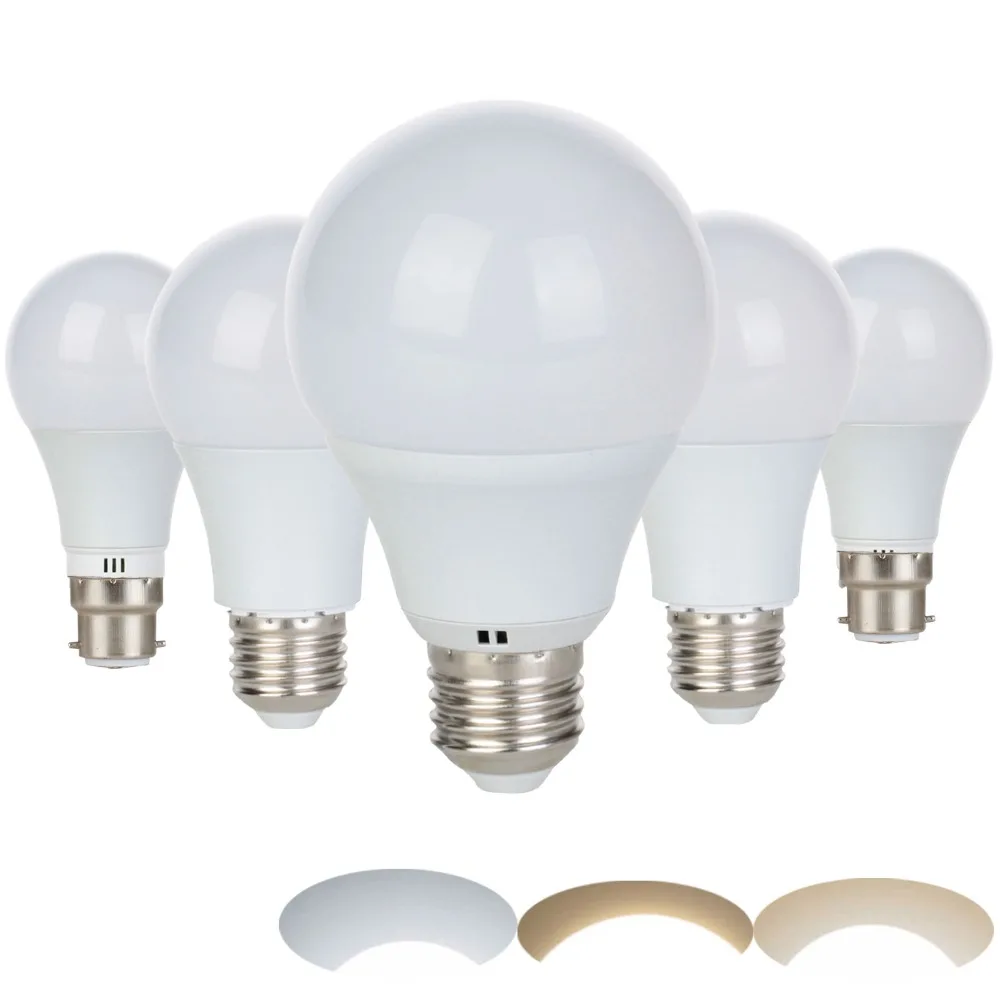 LED Bulb E27 3W 5W 7W 9W B22 220V 230V Smart IC LED Light Cold