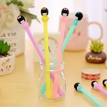 Симпатичные Кимоно девушка Шариковая ручка/0,38 мм черные чернила/школьные подарочные шариковые ручки/Офисные принадлежности/канцелярские принадлежности/GT129