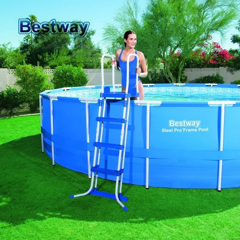 Европа Стиль 58331 Bestway 1.22 м Предметы безопасности лестницы для бассейна 48