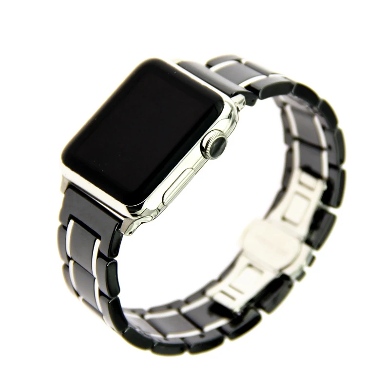 Ремешок для часов Apple Watch Series 5 4 40 44 мм роскошный керамический браслет из
