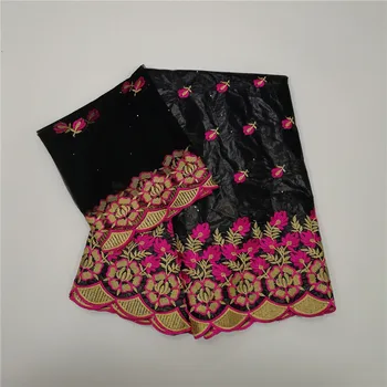 

African bazin riche fabrics with stones tissu African cotton embroidered bazin riche getzner for women dress 5+2 yards yc65-2765