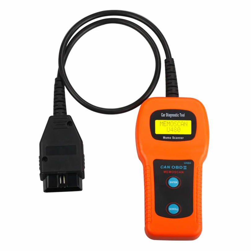 U480 OBD2 подключению CAN-шины/двигатель считыватель кода Memoscan U480 OBD2 OBDII автомобиля или Грузовик Авто для диагностики двигателя сканер