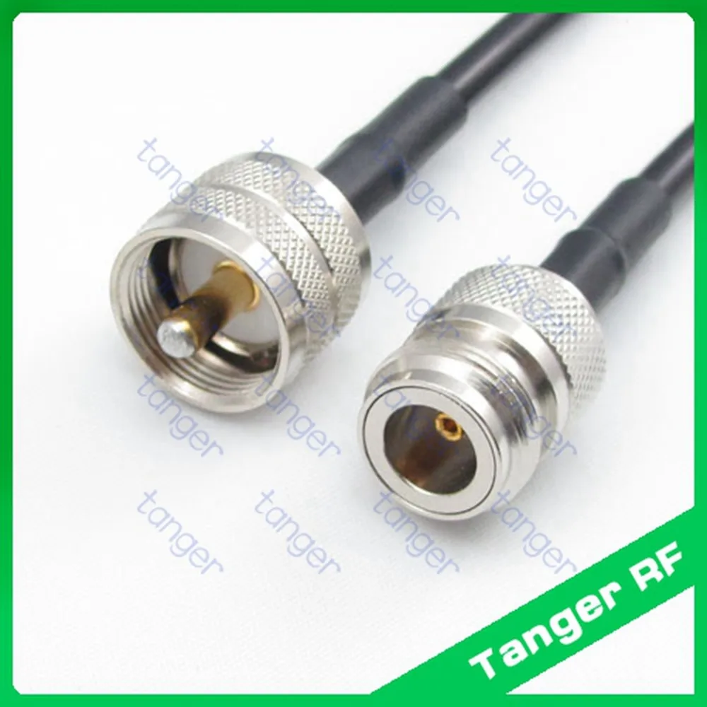 

Hot sale Tanger UHF male plug PL259 SL16 to N female jack straight RF RG58 Pigtail Jumper Coaxial Cable 3feet 100cm High Quality