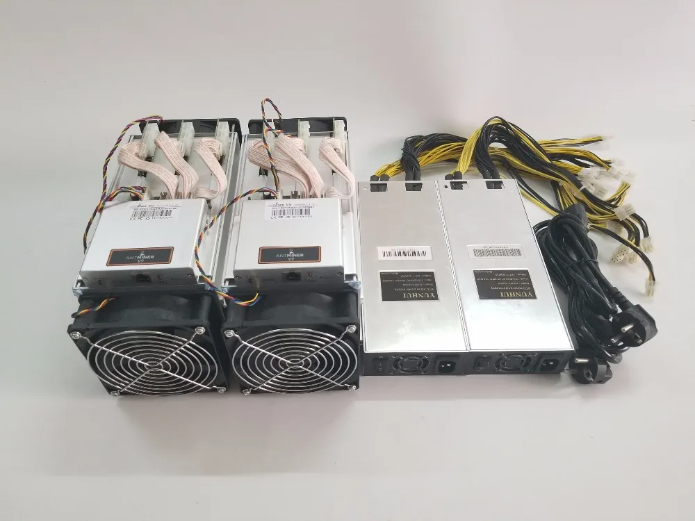 2 шт AntMiner V9 4T 4th/s с БП Bitcoin Miner Asic Miner Btc BCH Miner лучше чем AntMiner S9 S9i T9+ WhatsMiner M3 E9