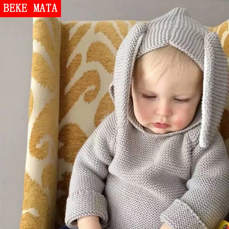 Милый свитер для маленьких мальчиков на каждый день зима 2018 однотонный теплый