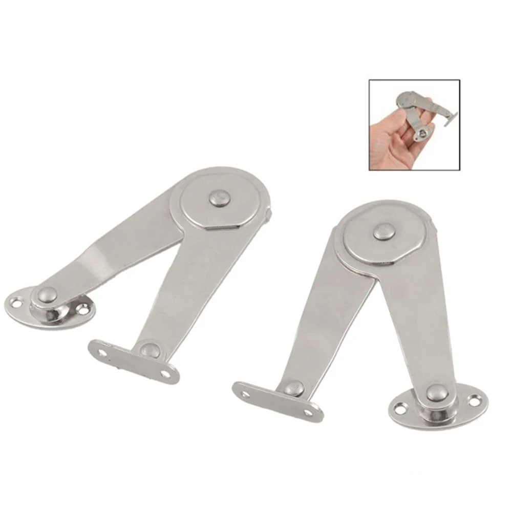 Sweet Center Silver Tone Metal Replacement Furniture Lid Support Hinge