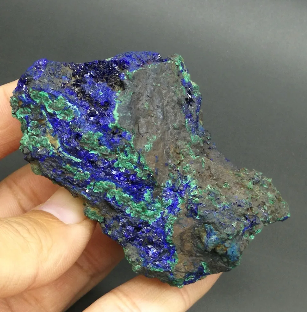 

149g Natural stone and crystal azurite / malachite symbiotic mineral crystal healing crystals Collection ornamental stone P41