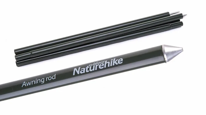 NatureHike 2m*2pcs Aluminium Alloy 4 Section Canopy Porch Tent Upright Poles for sun shelter Tarp Tent Cover Awning Rod 02